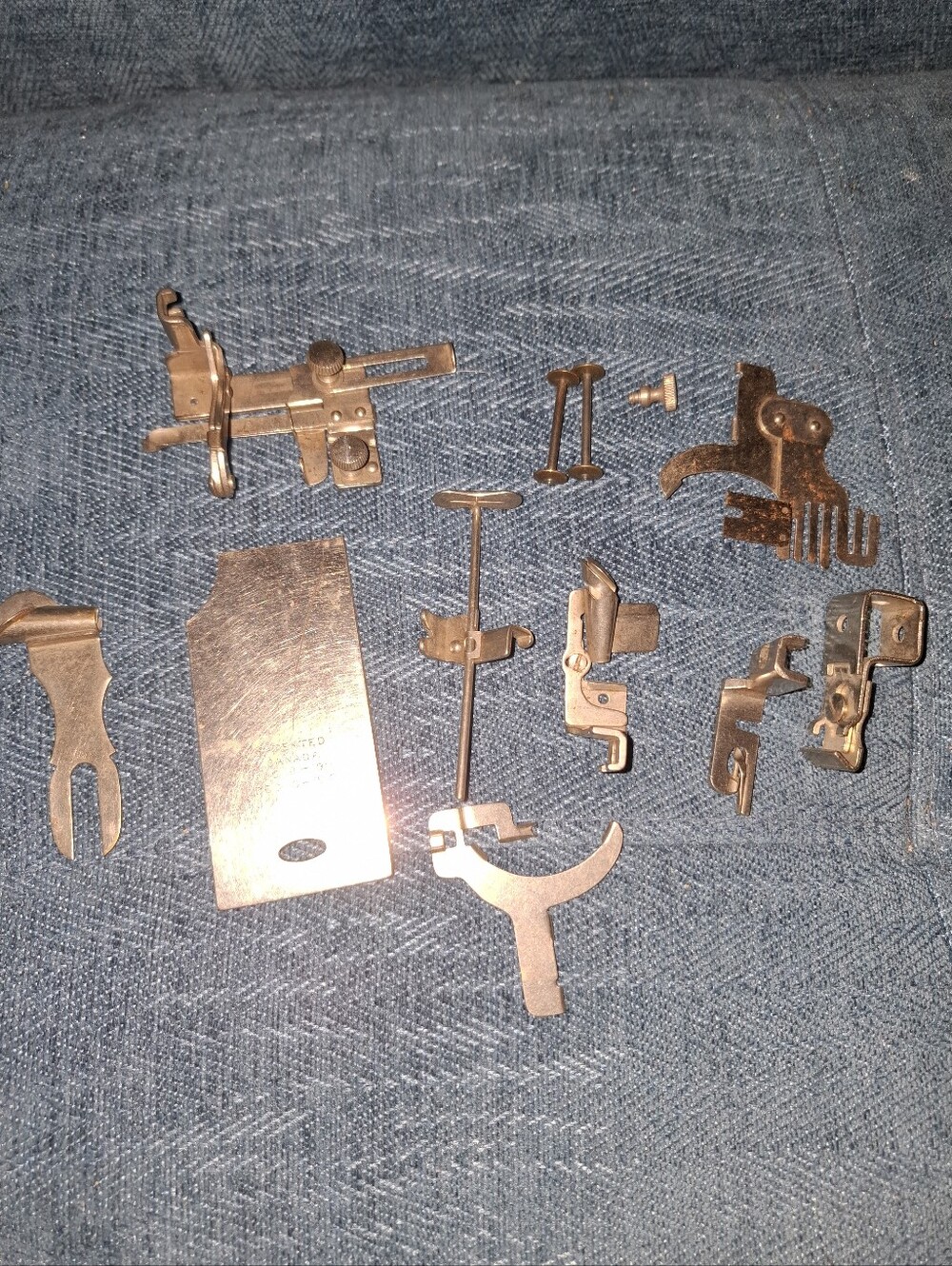 Assorted Sewing Machine Presser Feet and Attachments - Silver